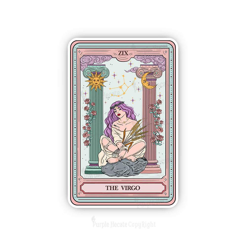 Purplehecate The Virgo Goddess Tarot Sticker