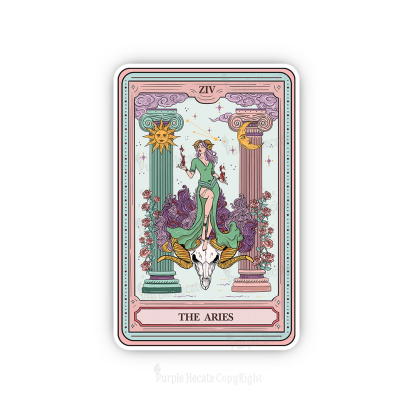 Purplehecate The Aries Goddess Tarot Sticker