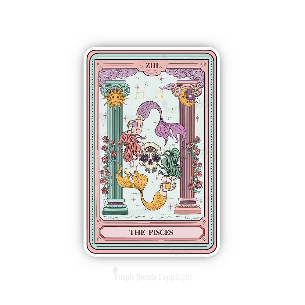 Purplehecate The Pisces Goddess Tarot Sticker