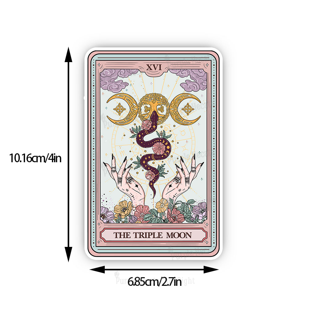 Purplehecate The Triple Moon Tarot Sticker