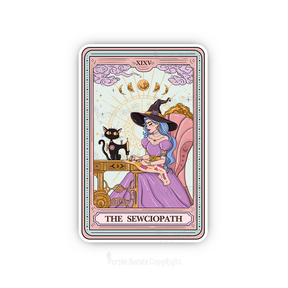 Purplehecate The Sewciopath Tarot Sticker