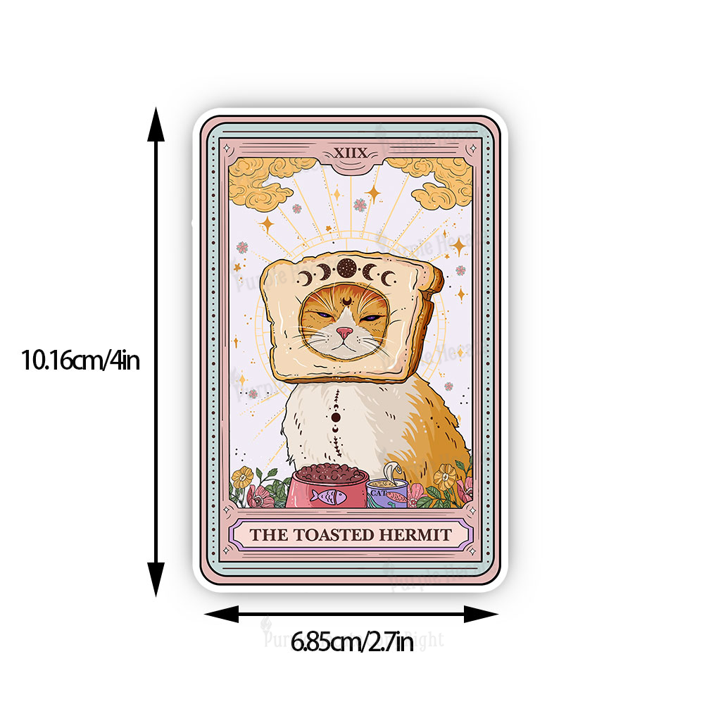 Purplehecate The Toasted Hermit Tarot Sticker