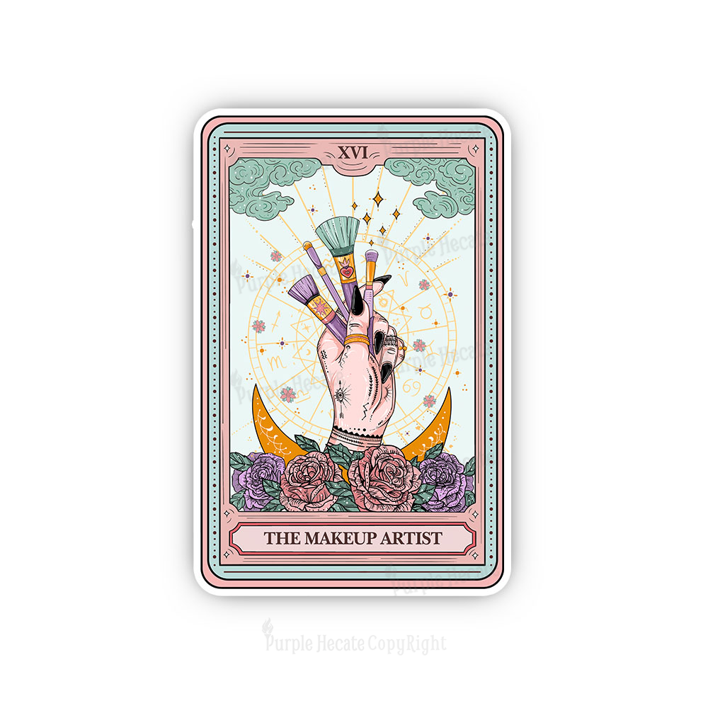 Purplehecate The Makeup Artist Life Tarot Sticker