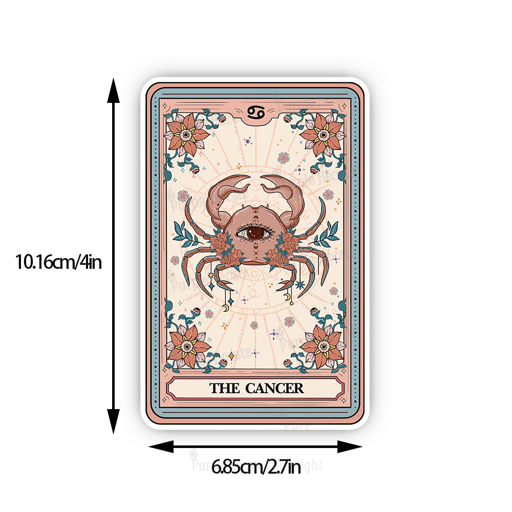 Purplehecate The Cancer Tarot Card Sticker