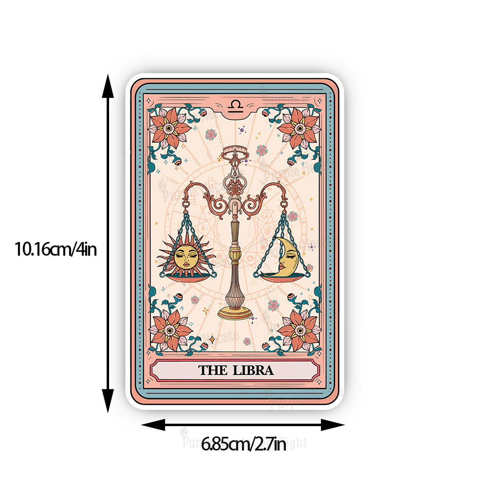 Purplehecate The Libra Tarot Card Sticker