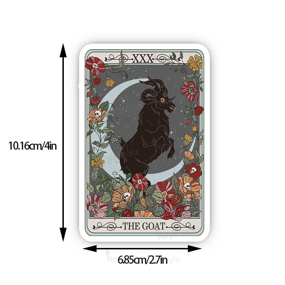 Purplehecate The Goat Tarot Card Sticker