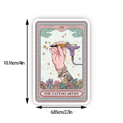Purplehecate The Tattoo Artist Tarot Card Sticker