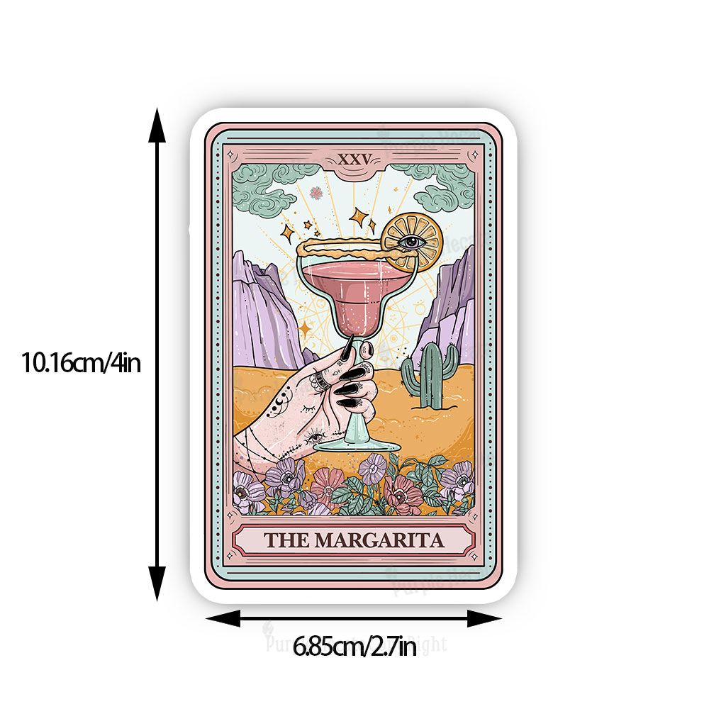 Purplehecate The Margarita Tarot Card Sticker