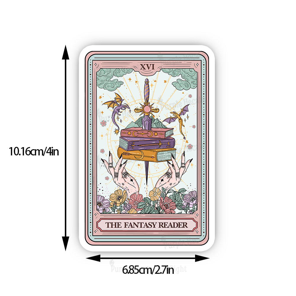 Purplehecate The Fantasy Reader Tarot Sticker