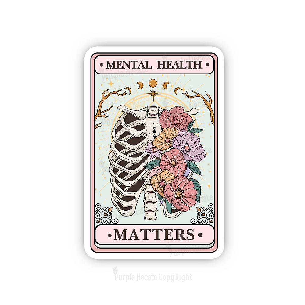 Purplehecate Mental Health Matters Sticker