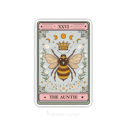 Purplehecate The Auntie Tarot Card Sticker