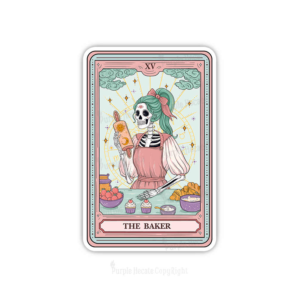 Purplehecate The Bakery Tarot Card Sticker