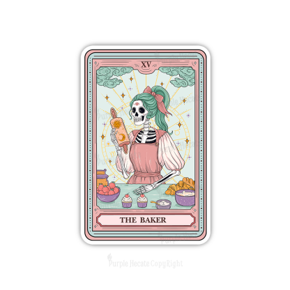 Purplehecate The Bakery Tarot Card Sticker
