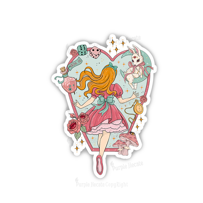 Purplehecate Alice's Secret Garden Sticker