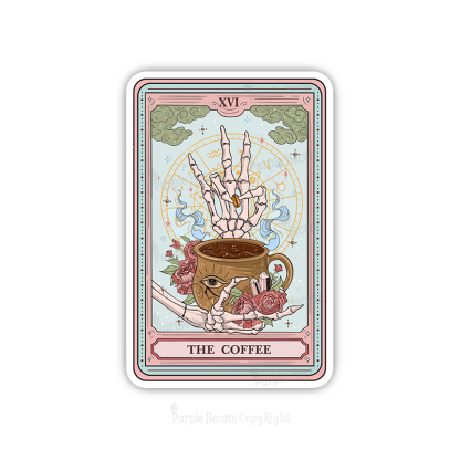 Purplehecate The Coffee Tarot Sticker