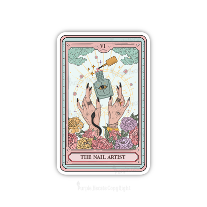 Purplehecate The Nail Artist Life Tarot Sticker