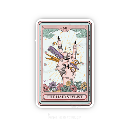 Purplehecate The Hair Stylist Tarot Sticker