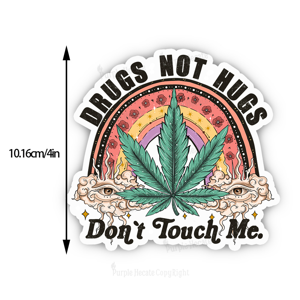 Purplehecate Drugs Not Hugs Sticker