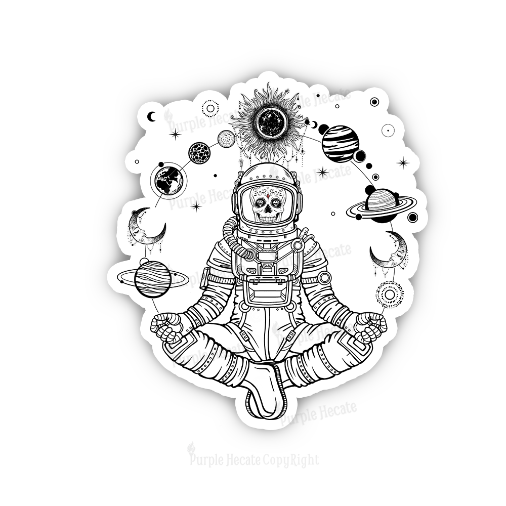 Purplehecate Cosmic Meditator Sticker