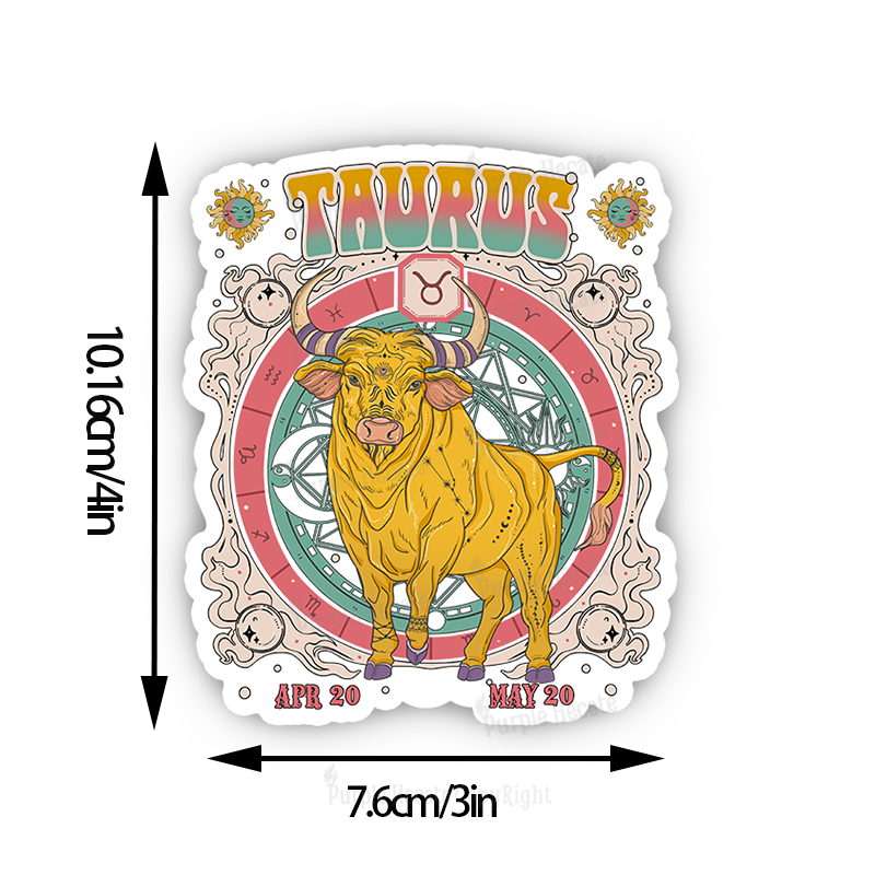 Purplehecate Taurus Cosmic Zodiac Sticker
