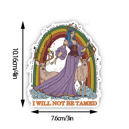 Purplehecate I Will Not Be Tamed Sticker