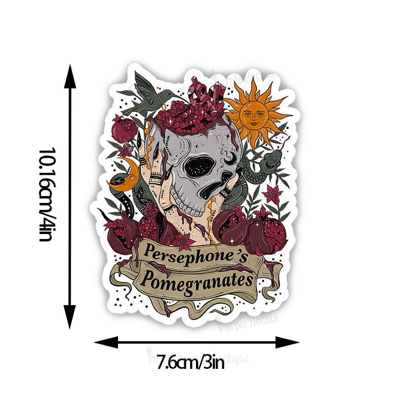 Purplehecate Persephone's Pomegranates Sticker
