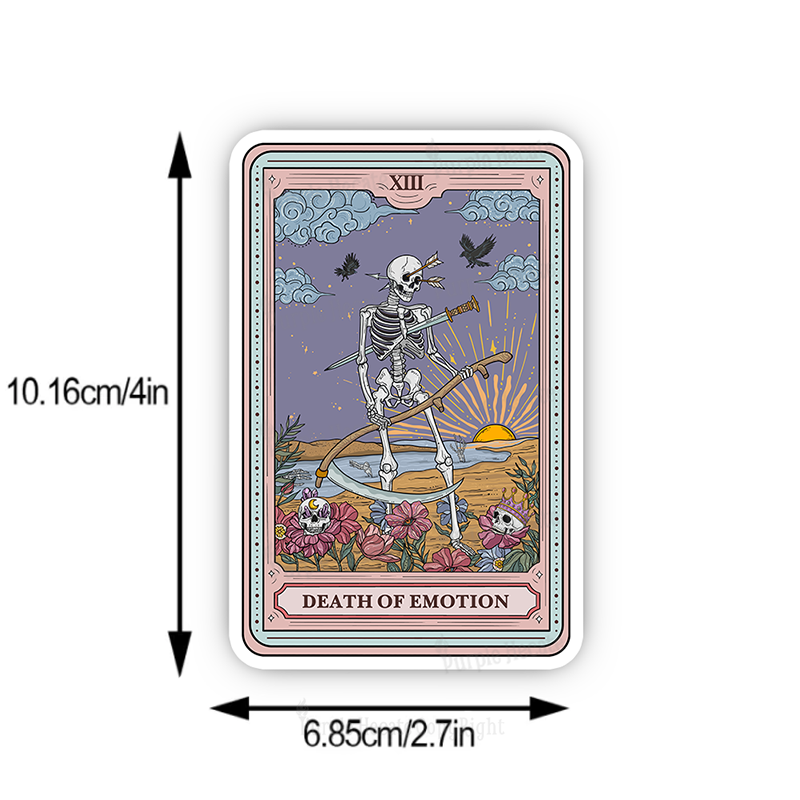 Purplehecate The Death Of Emotion Tarot Sticker