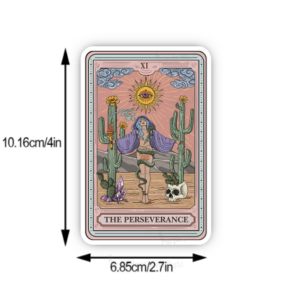 Purplehecate The Perseverance Tarot Card Sticker