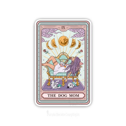 Purplehecate The Dog Mom Tarot Sticker