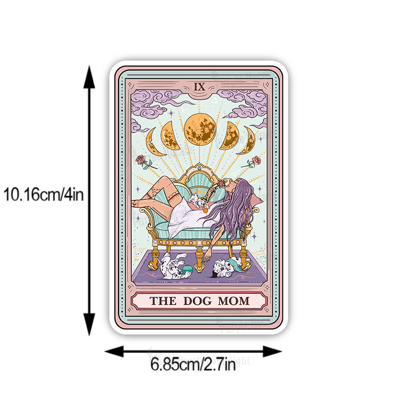 Purplehecate The Dog Mom Tarot Sticker