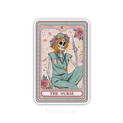Purplehecate The Nurse Tarot Sticker