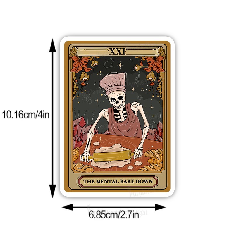 Purplehecate The Mental Bake Down Tarot Sticker