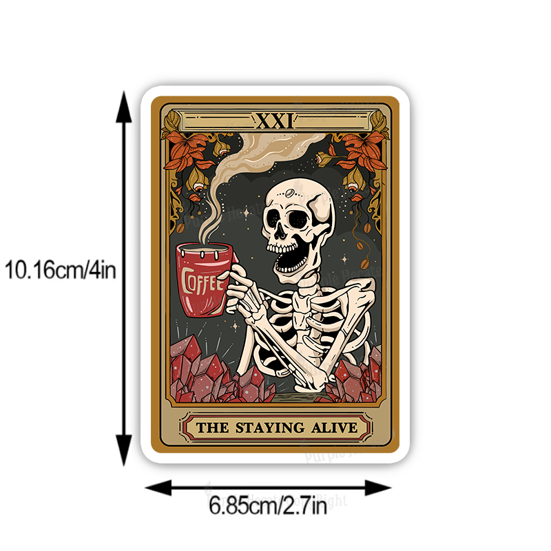 Purplehecate The Staying Alive Tarot Card Sticker