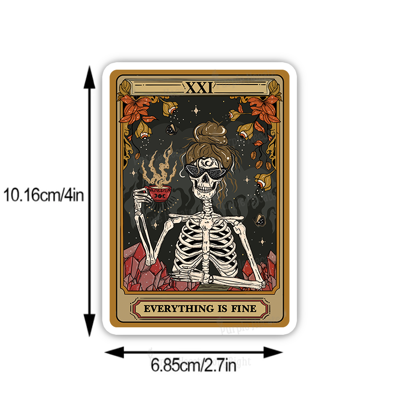 Purplehecate The Everything Fine Tarot Sticker