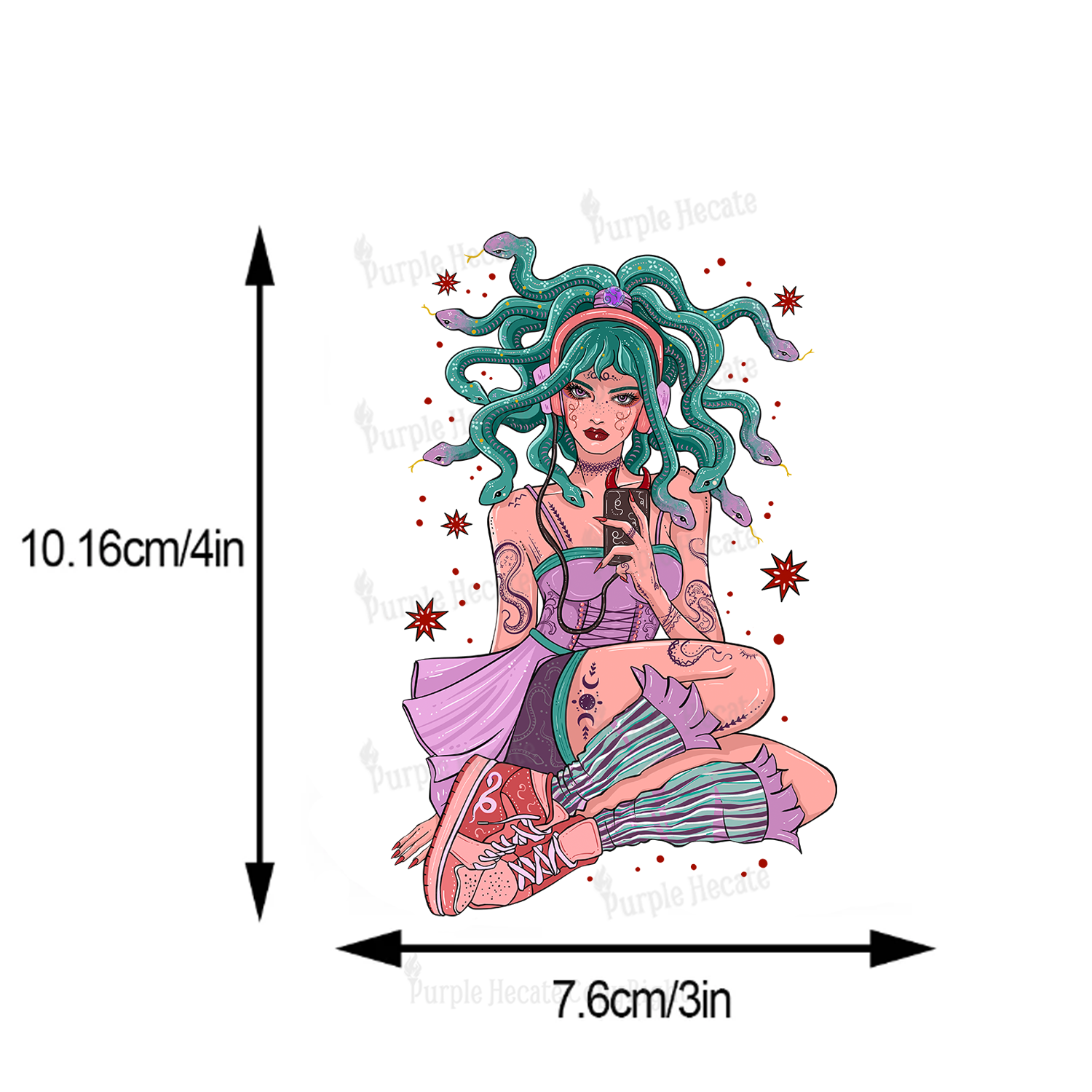 Purplehecate Gorgon Medusa Sticker