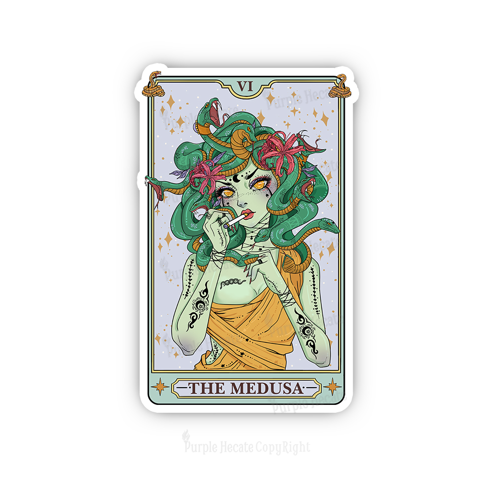 Purplehecate The Medusa Tarot Sticker