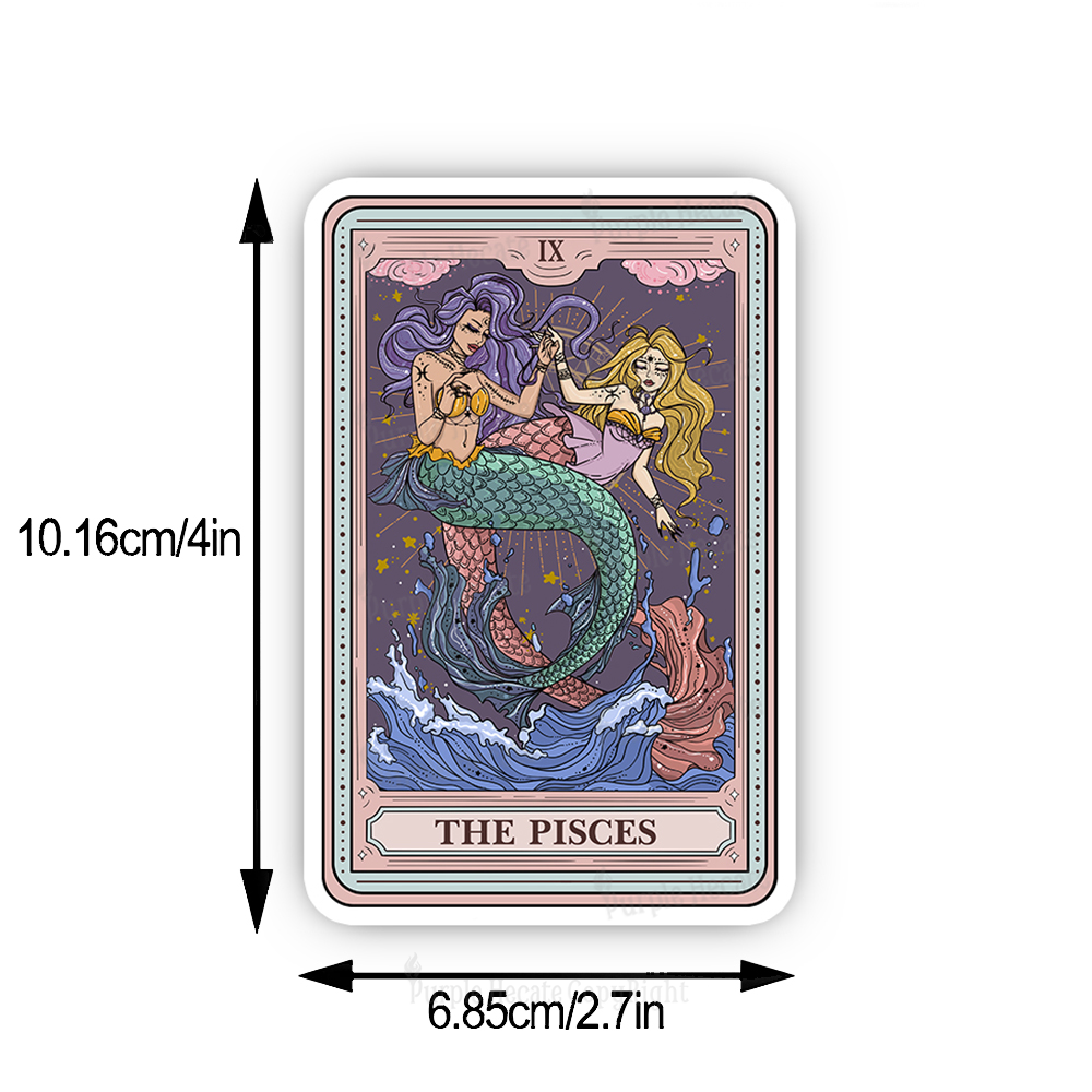 Purplehecate The Pisces Tarot Sticker