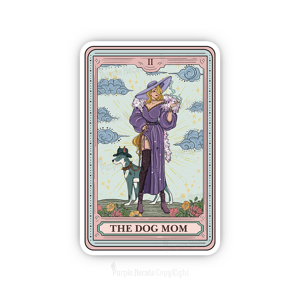 Purplehecate The Dog Mom Tarot Sticker