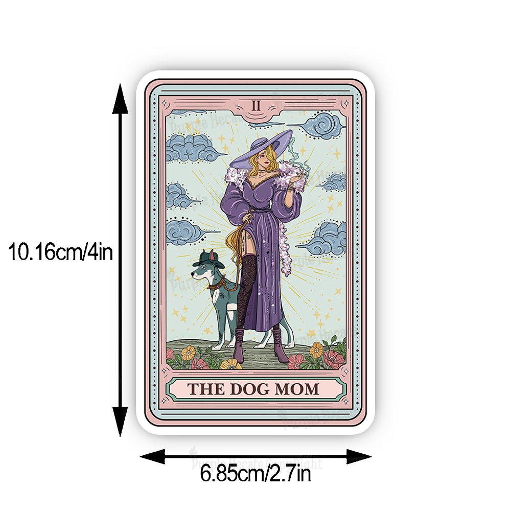 Purplehecate The Dog Mom Tarot Sticker