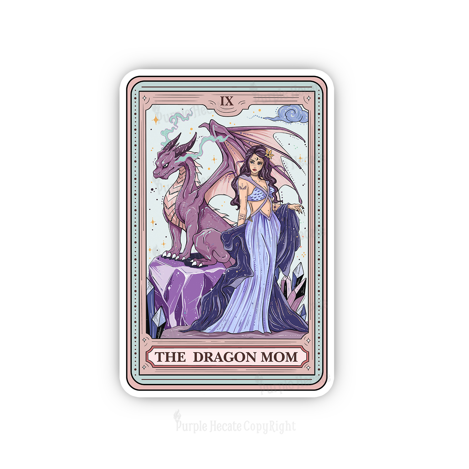 Purplehecate The Dragon Tarot Sticker