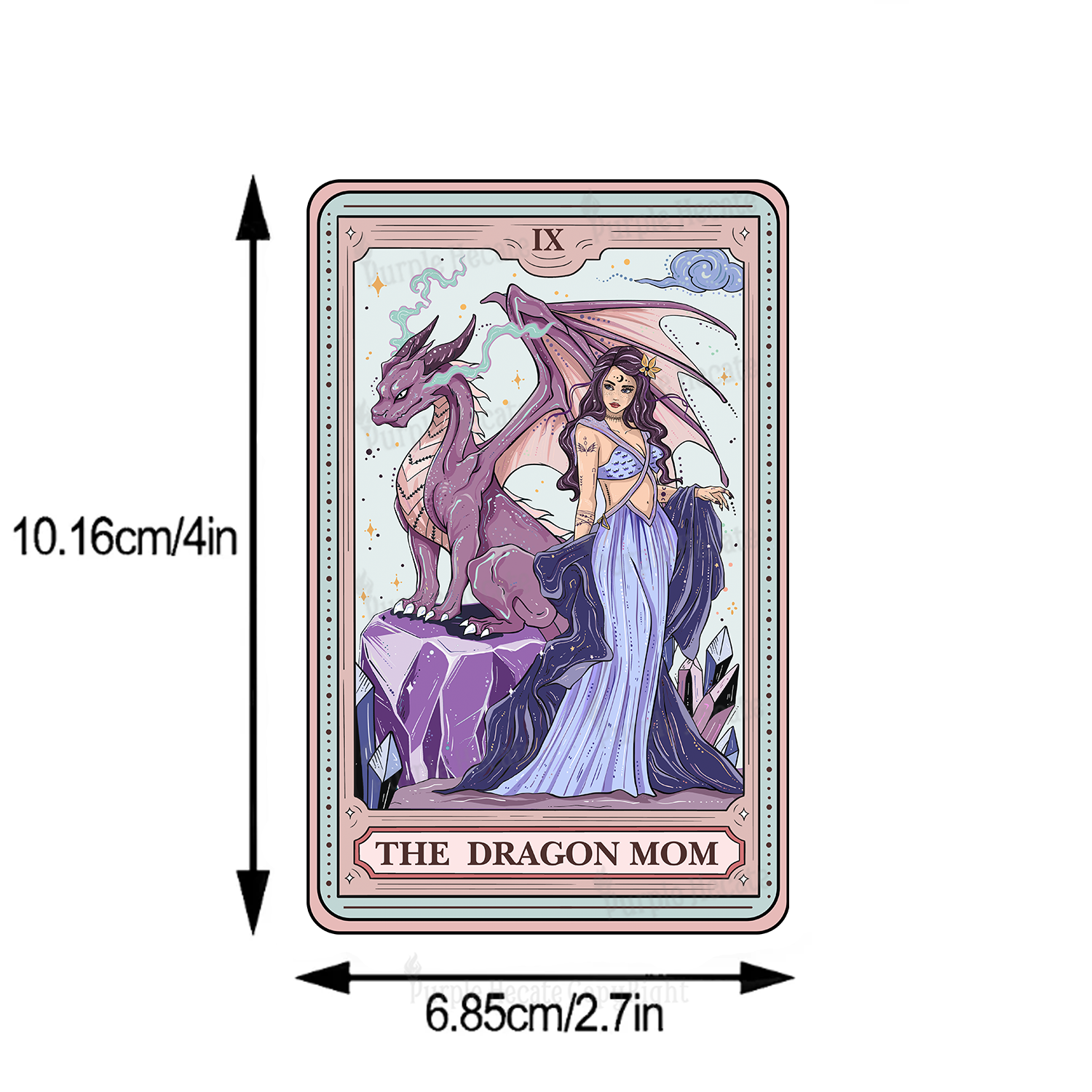 Purplehecate The Dragon Tarot Sticker