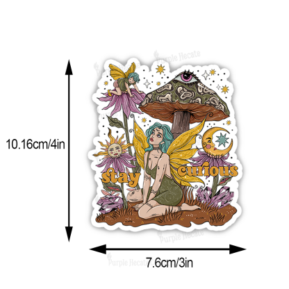 Purplehecate Stay Curious Sticker