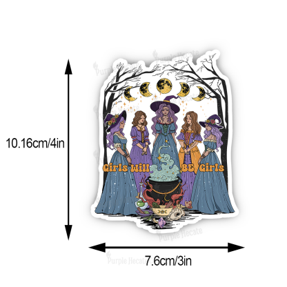 Purplehecate Girls Will Be Girls Sticker