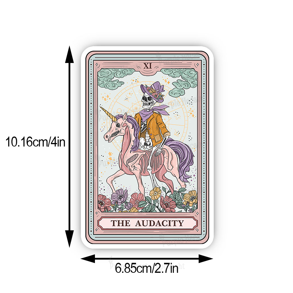 Purplehecate The Audacity Tarot Card Sticker