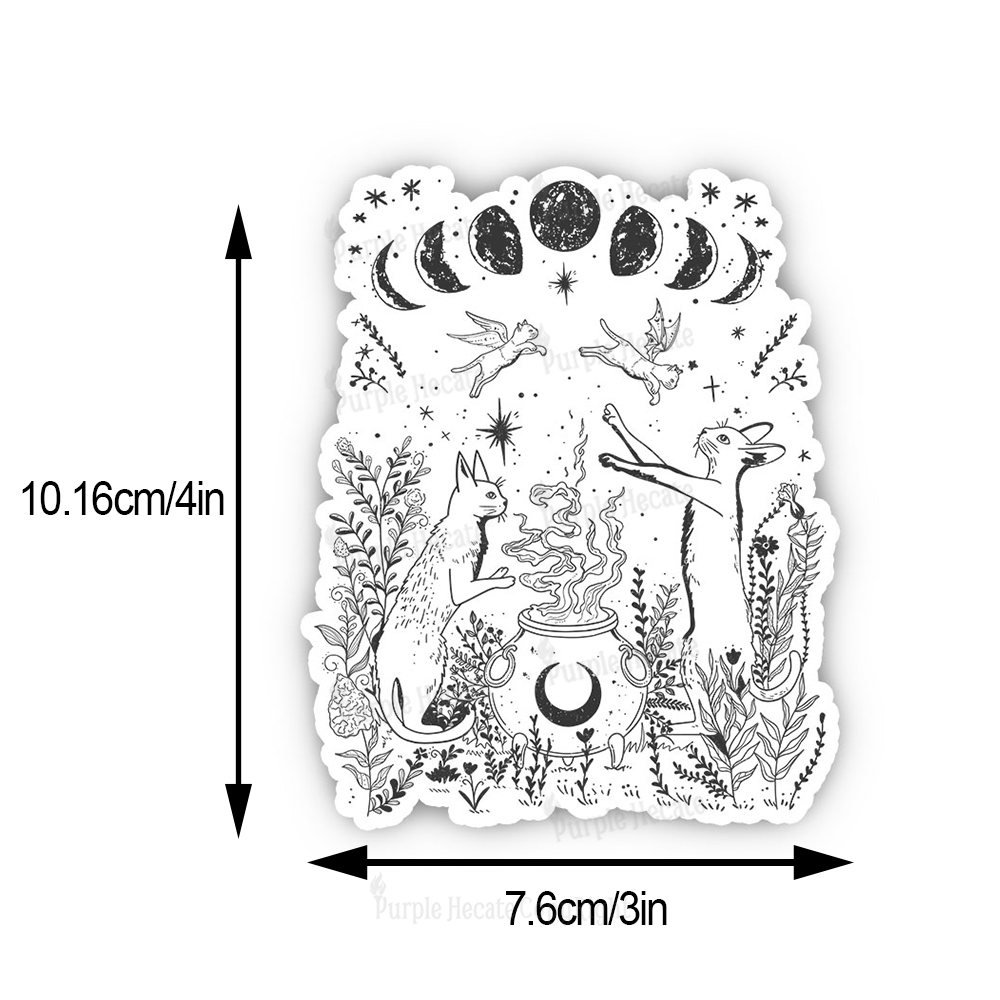 Purplehecate Celestial Cat Sticker