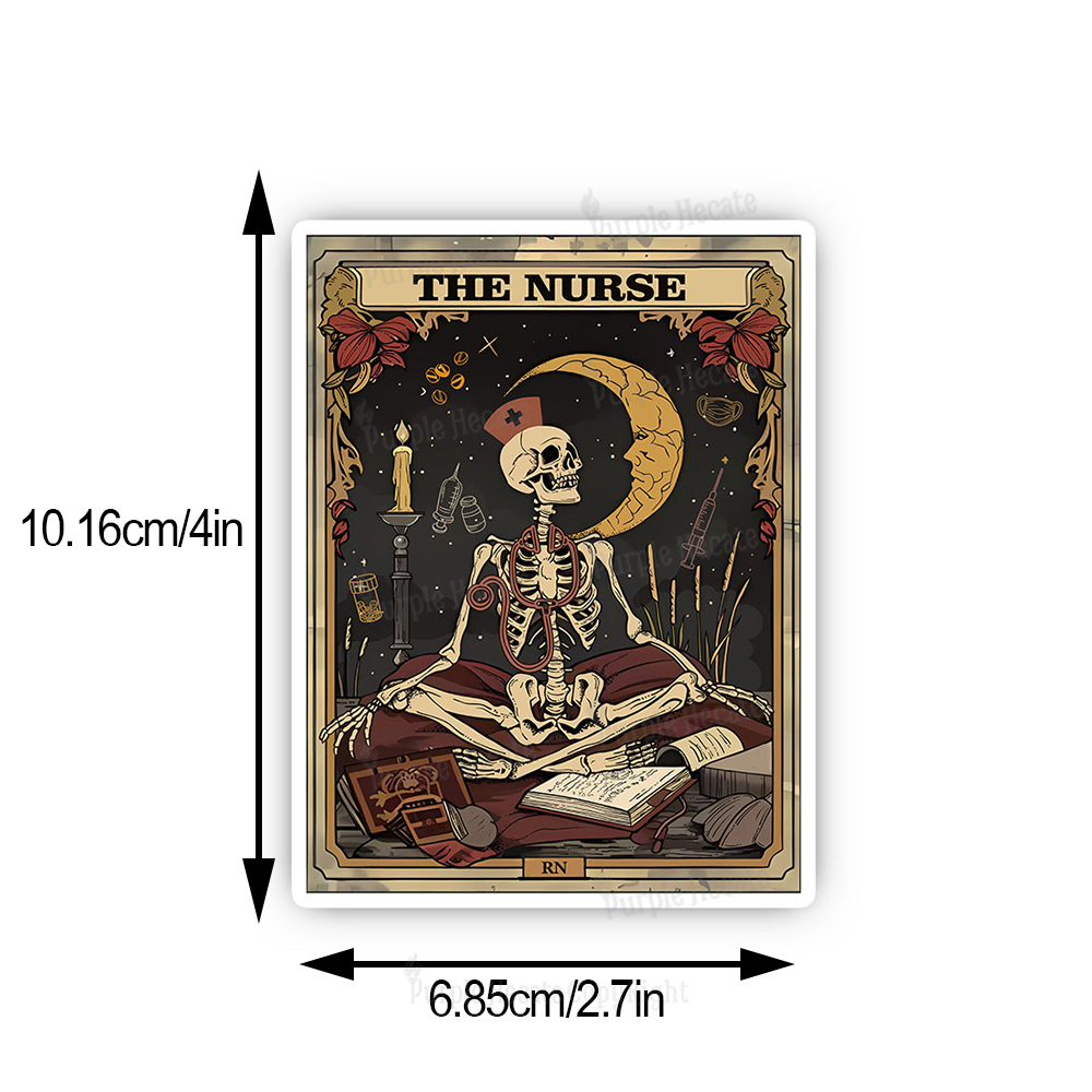 Purplehecate The Nurse Tarot Card Sticker