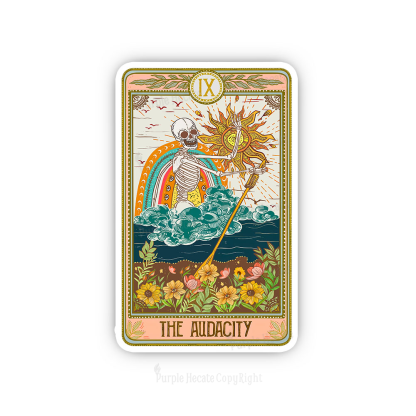 Purplehecate The Audacity Tarot Card Sticker