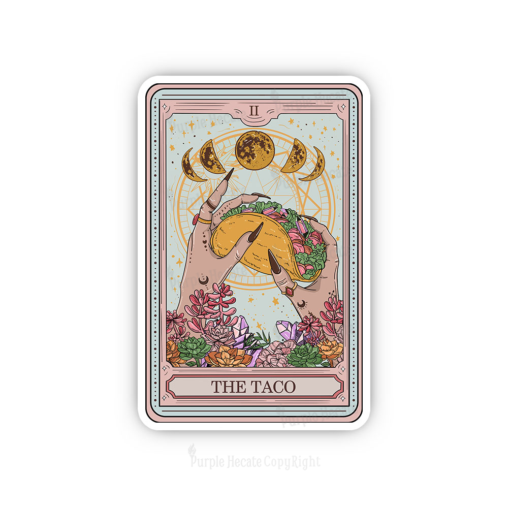 Purplehecate The Taco Tarot Sticker