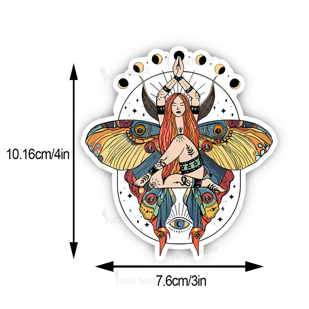 Purplehecate Luna Moth Sticker