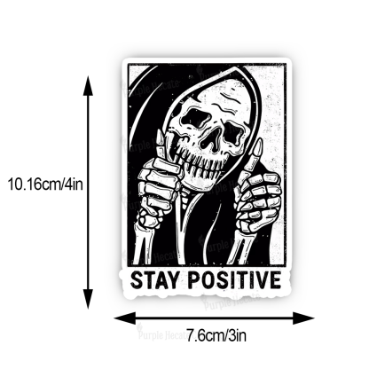 Purplehecate Stay Positive Sticker